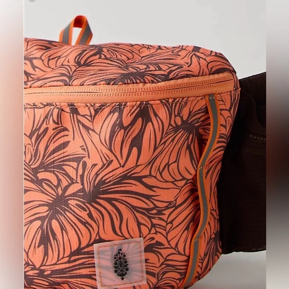 Free People! FP Movement Happy Camper Sling Bag In Monstera Brown NWT!